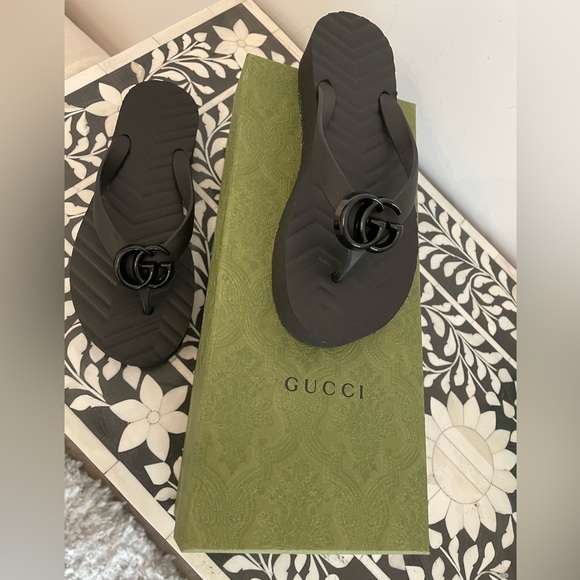 Gucci Shoes - Gucci flip flops. Authentic. Brand new in box.